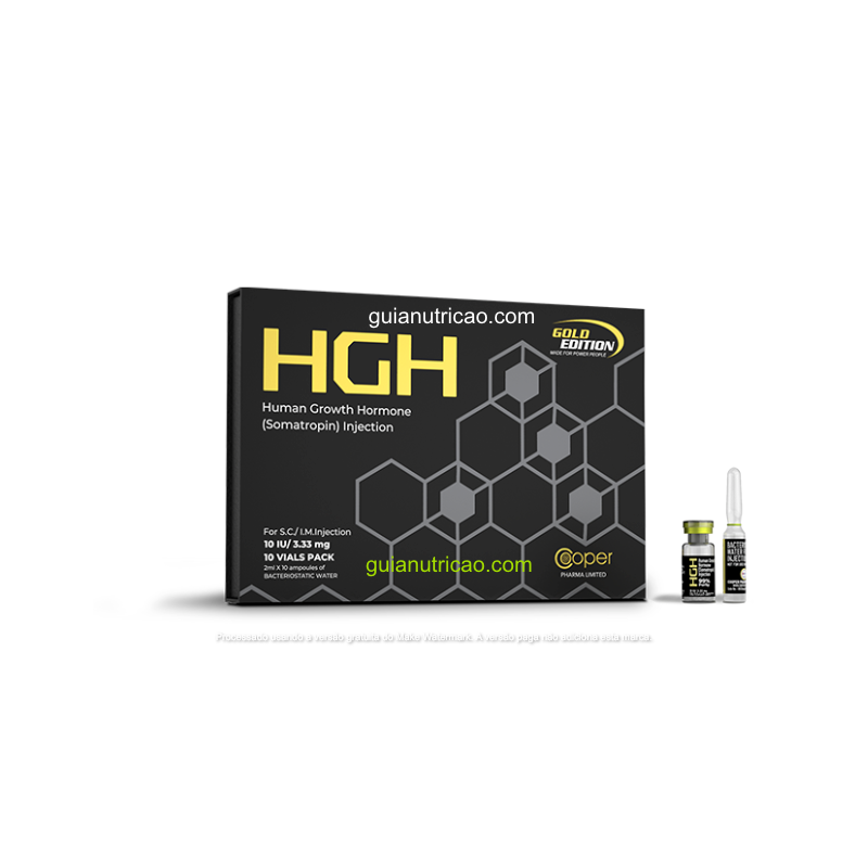 GH (Somatropina) 10UI 3.33mg 10 ampolas - Cooper Pharma GH (Somatropina) 10UI 3.33mg 10 ampolas - Cooper Pharma