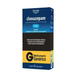Clonazepam 2mg 30 Comprimidos Genérico