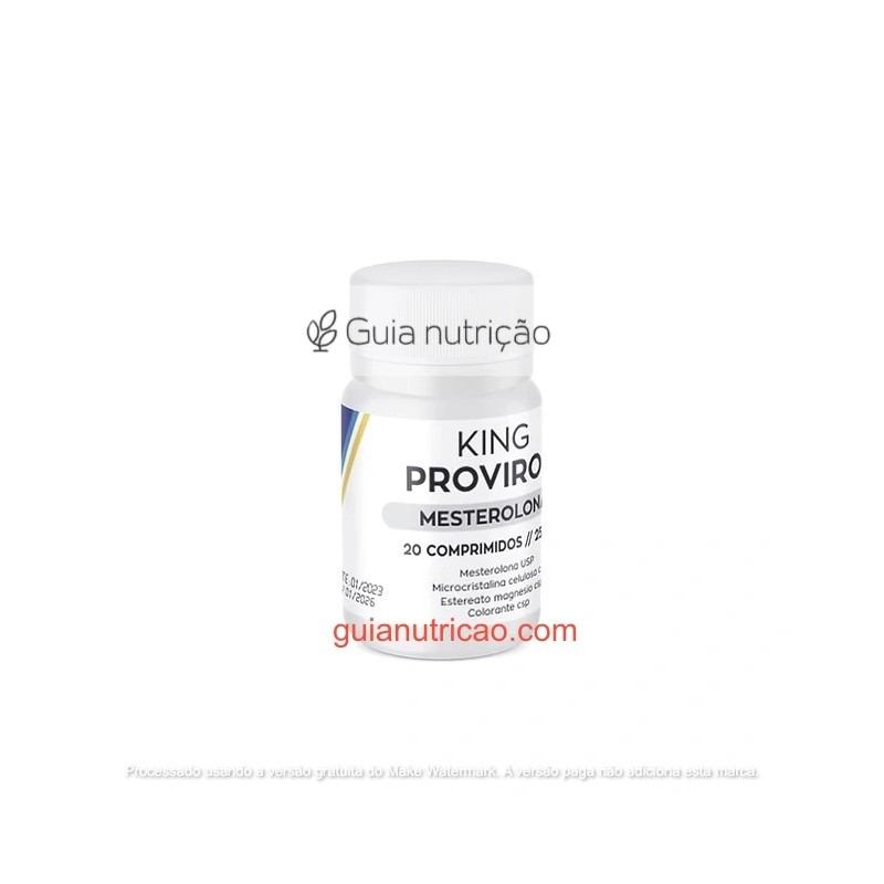 Proviron (Mesterolona) 25mg 20 Comprimidos - Guia nutrição Proviron (Mesterolona) 25mg 20 Comprimidos - Guia nutrição
