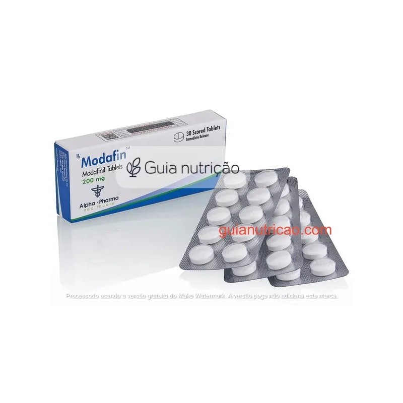 Modafinil 200mg 30 Comprimidos - Alpha Pharma Modafinil 200mg 30 Comprimidos - Alpha Pharma