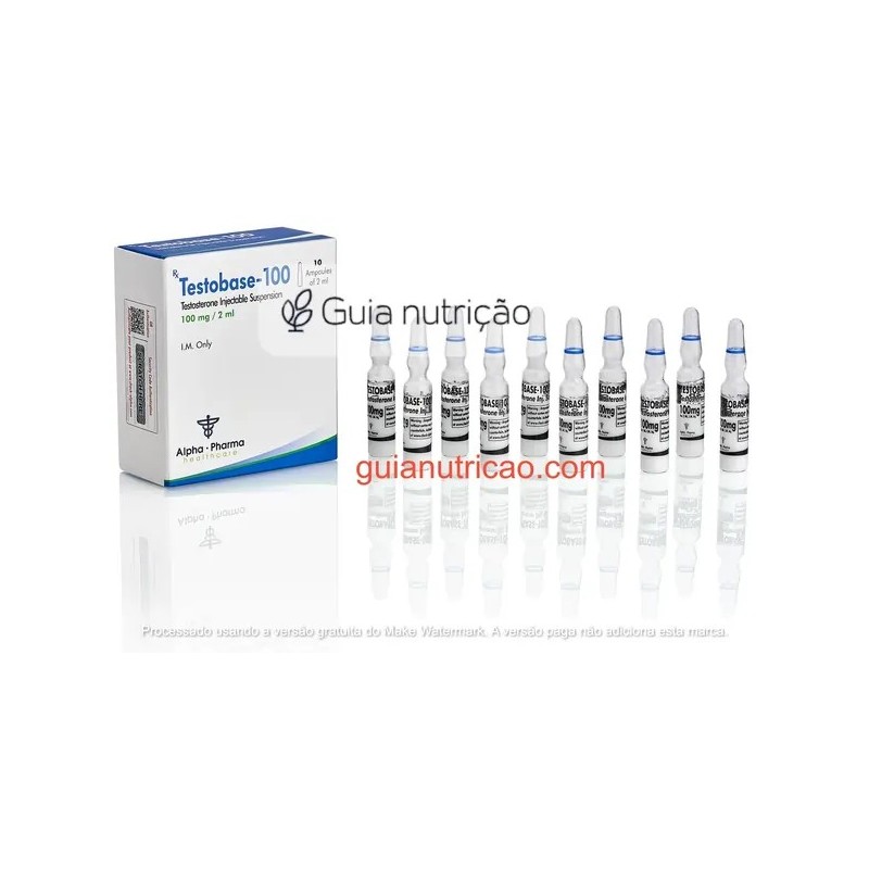 Testosterona Suspensão 100mg 10 Ampolas - Alpha Pharma Testosterona Suspensão 100mg 10 Ampolas - Alpha Pharma
