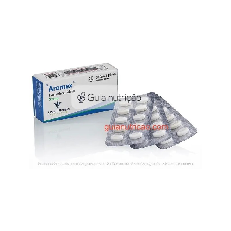 Exemastano (Aromex) 25mg 30 Comprimidos - Alpha Pharma Exemastano (Aromex) 25mg 30 Comprimidos - Alpha Pharma