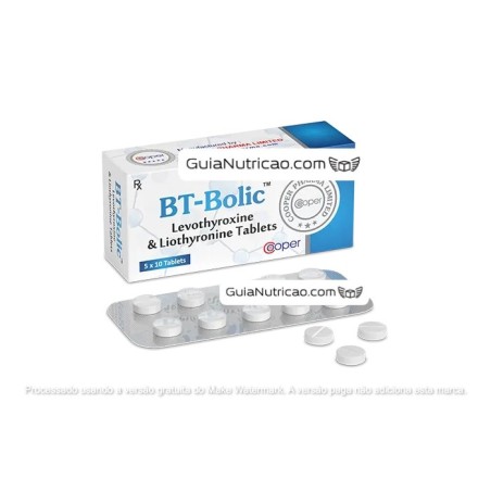BTBOLIC (Levotiroxina + Liotironina) 50 Comprimidos - Cooper Pharma