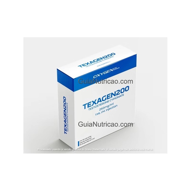 Cipionato de testosterona (Texagen) 250mg/ml 10x1ml - Oxygen KW