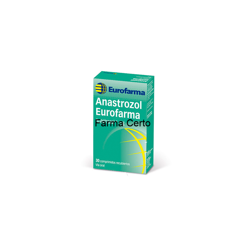 Anastrozol 1mg Com 30 Comprimidos - Eurofarma Anastrozol 1mg Com 30 Comprimidos - Eurofarma