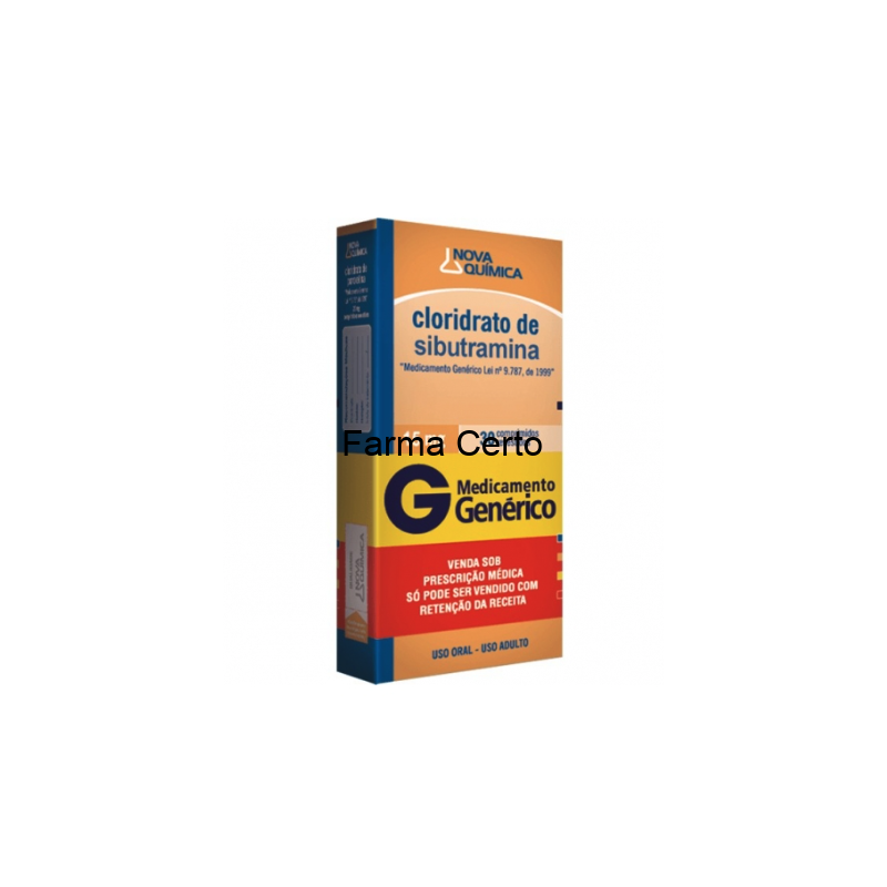 Sibutramina 15mg 30 Cápsulas - Nova Química