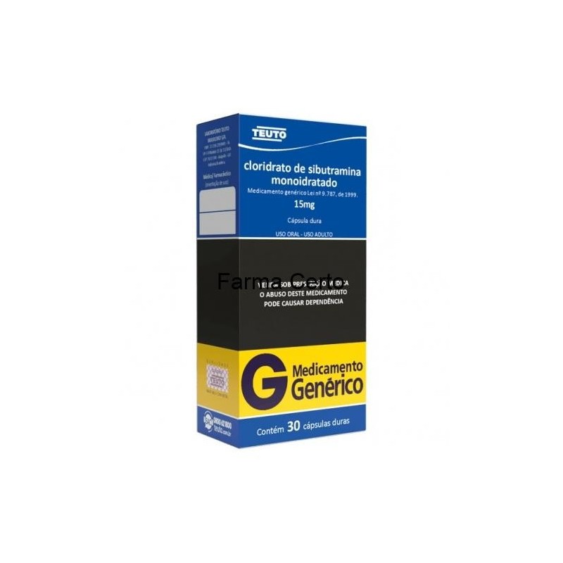 Sibutramina 15mg 30 capsulas - Teuto Sibutramina 15mg 30 capsulas - Teuto